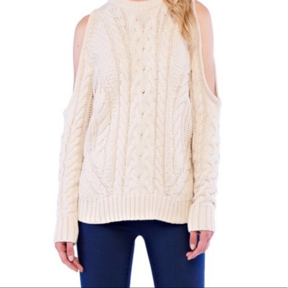 Endless Rose cold shoulder chunky sweater S - Picture 4 of 4